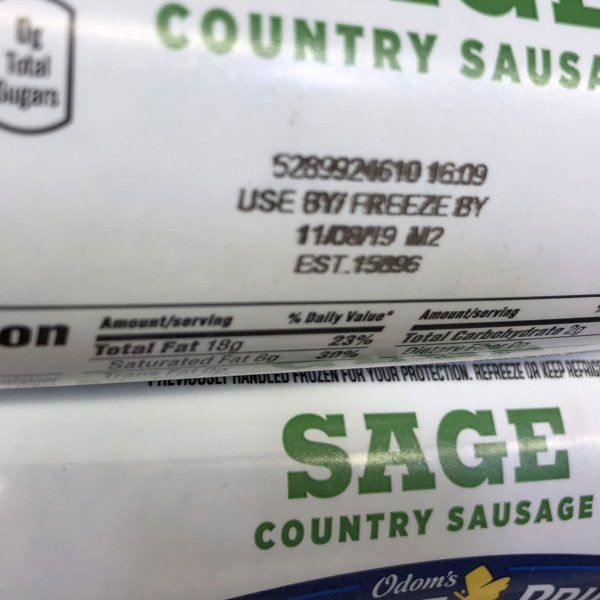 Frozen food packaging Application
